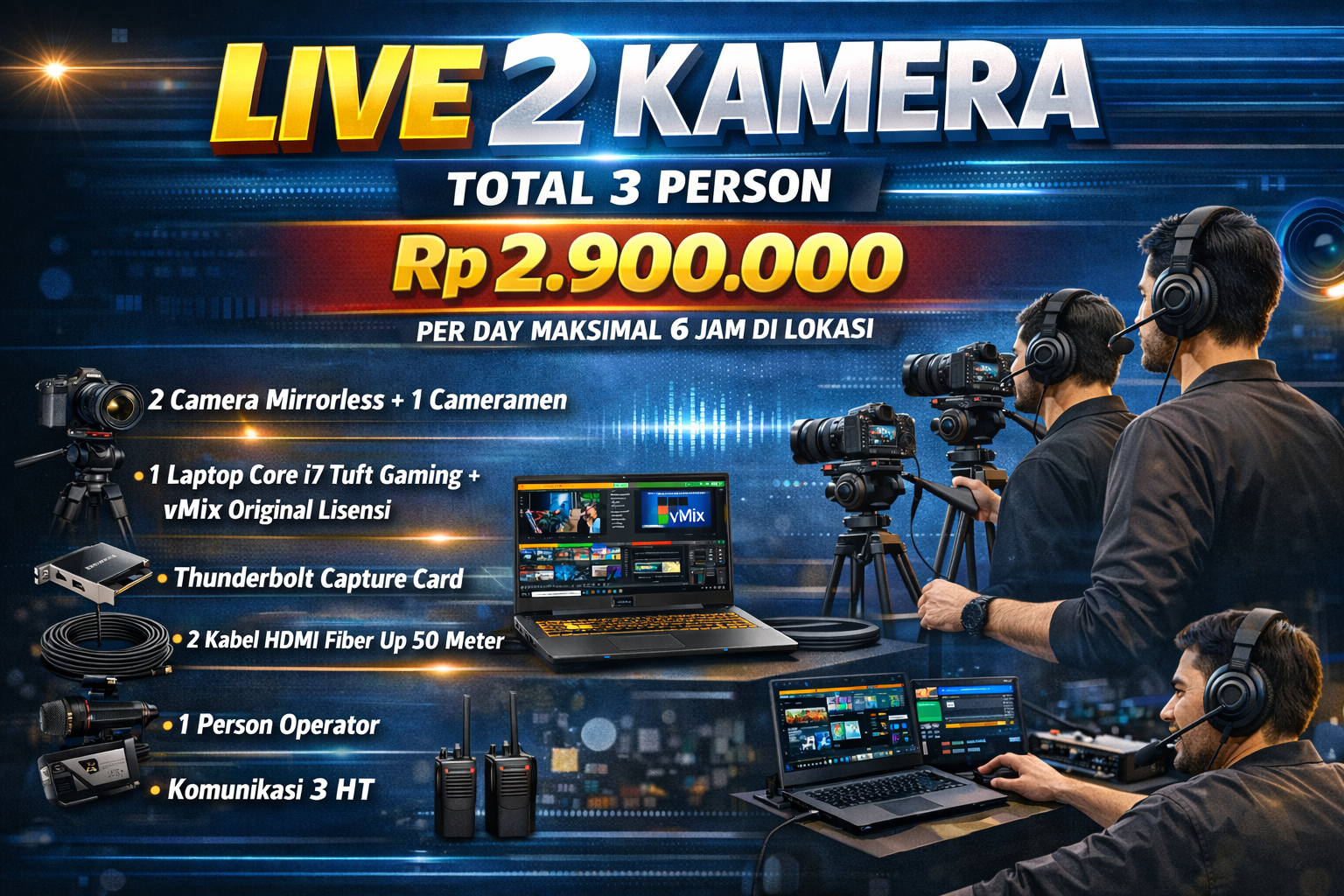Murah Banget! Harga Live 2 Kamera Cuma 2 Jutaan