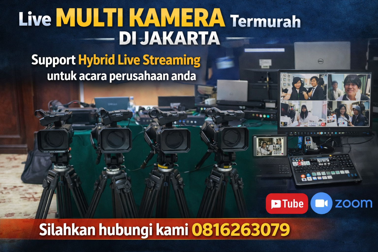 Jasa live multicam termurah di jakarta
